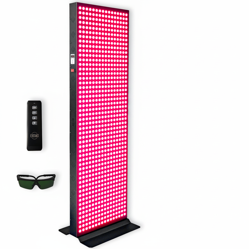 EXESAS   800 LED, 4000W Dual-Chip, Red Light Therapy Device for Full Body, 4-Wavelengths Infrared LED Panel for Skin, Weight, Pain, Wellness