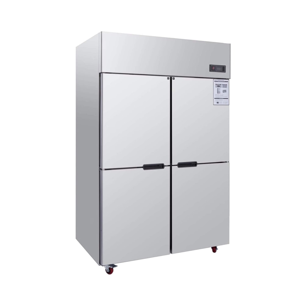 48-Inch Commercial 33 Cu.Ft Stainless Steel Reach-In Refrigerator With Four Split Doors (SAK83046)