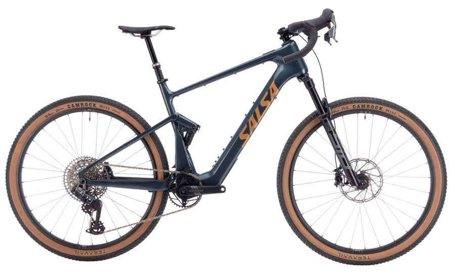 Salsa Wanderosa C Rival GX AXS Transmission Ebike - 29" Carbon Charcoal Small