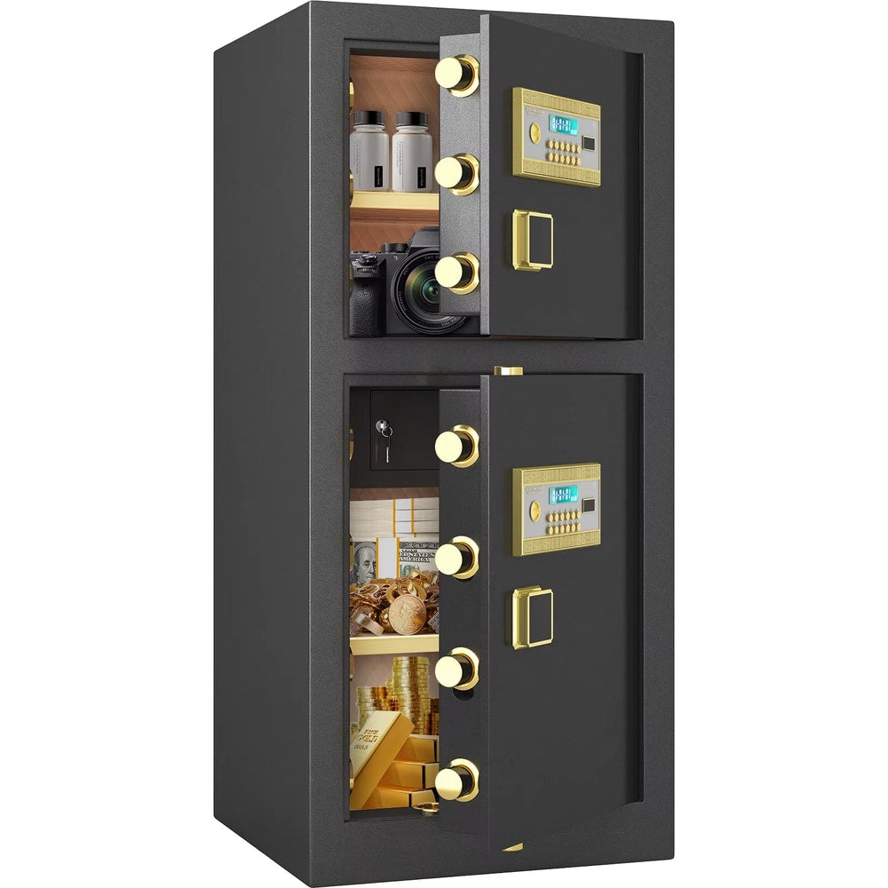 47.24'' Extra Large Safe Box, 13.8 Cubic Feet Heavy Duty Big Safe with Security Double Key Lock & Seperate Lock Box for Document