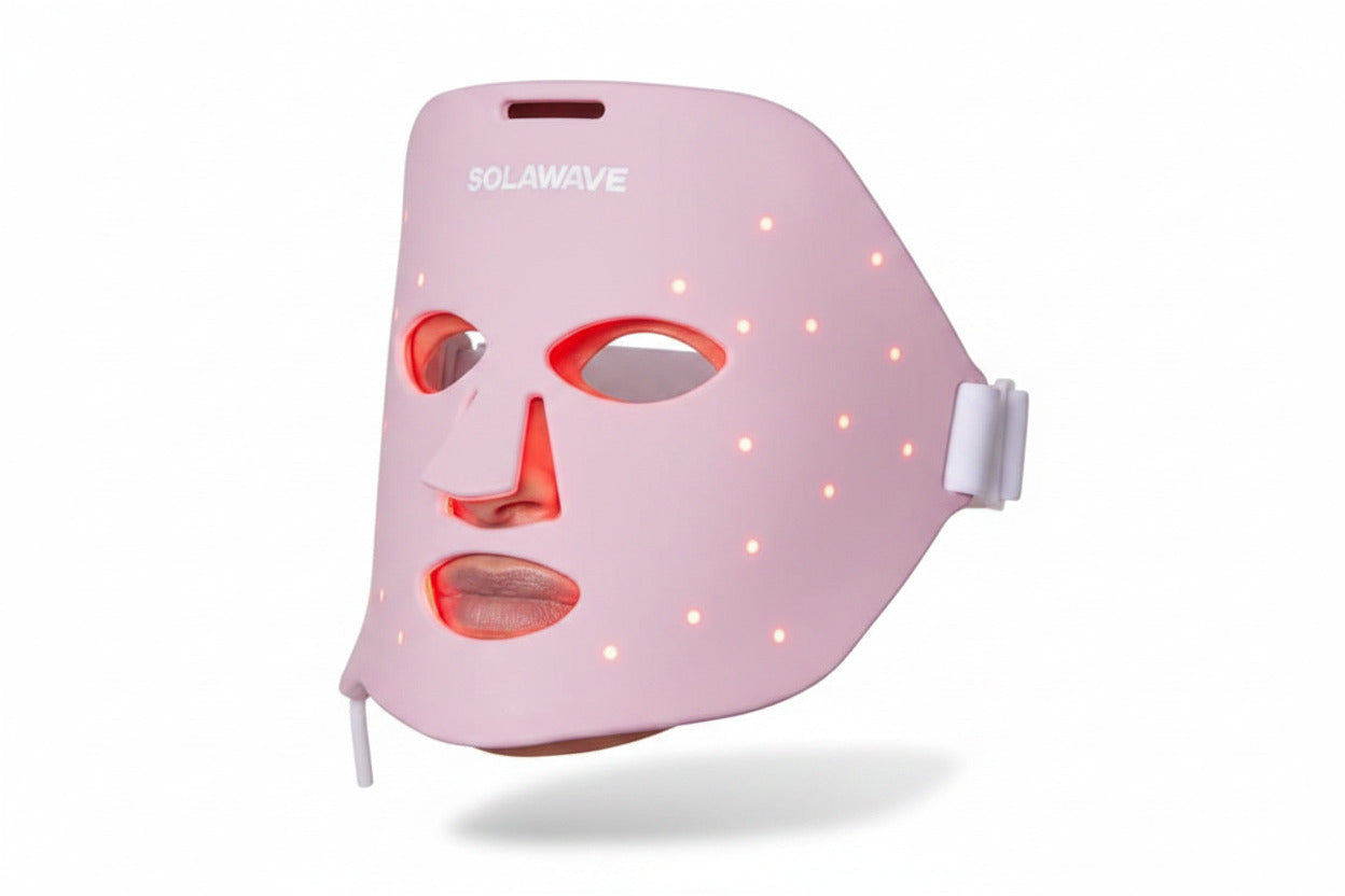 Solawave Red Light Therapy Mask for Face | Red & Near-Infrared Led Light Device | Reduces Appearance of Fine Lines & Wrinkles | Improves Firmness, Elasticity, & Texture | 10-Min Anti-Aging Treatment