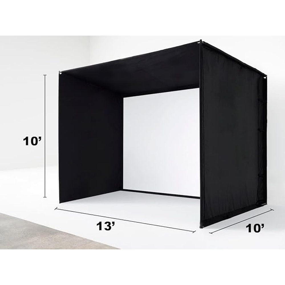 SkyTrak ST+ Golf Simulator – Standard Studio Package | Home Golf Simulator with Launch Monitor, Enclosure, Screen, Hitting Mat & Short-Throw Projector
