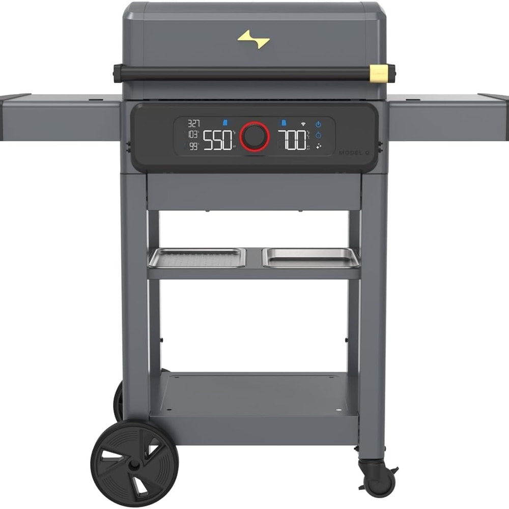 Current® Model G Dual Zone Grill, Smart Electric Outdoor Grill with 200°F to 700°F Range for Searing & Roasting, Digital Precision, Independent Heat Zones, Apartment-Friendly & Weather-Resistant
