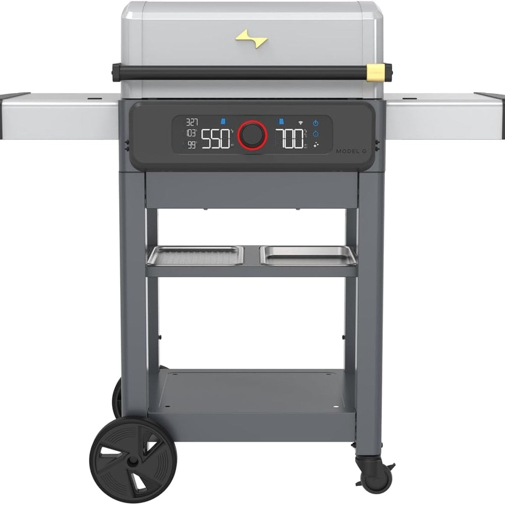 Current® Model G Dual Zone Grill, Smart Electric Outdoor Grill with 200°F to 700°F Range for Searing & Roasting, Digital Precision, Independent Heat Zones, Apartment-Friendly & Weather-Resistant
