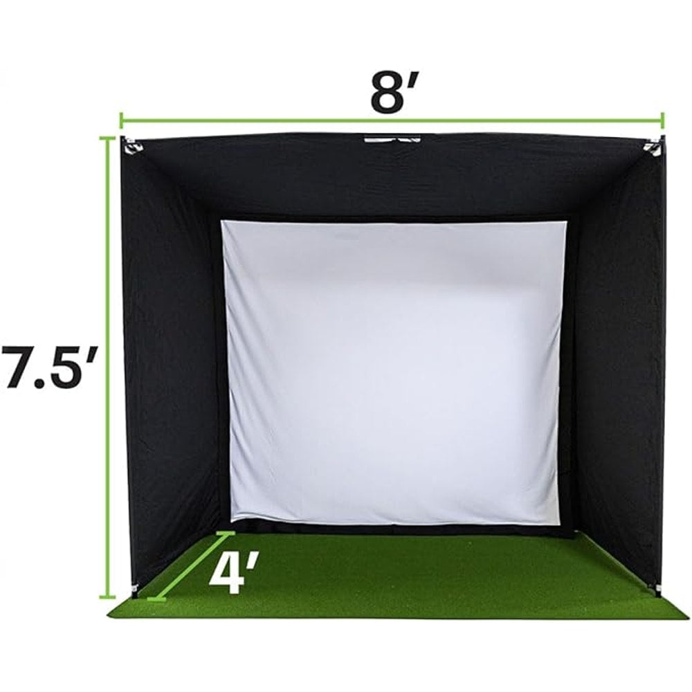 SkyTrak ST+ Golf Simulator – Standard Studio Package | Home Golf Simulator with Launch Monitor, Enclosure, Screen, Hitting Mat & Short-Throw Projector
