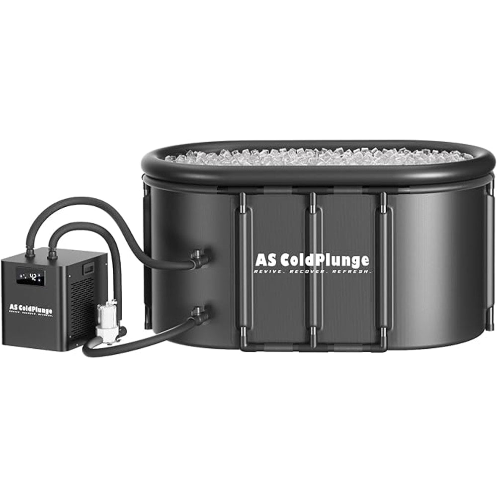 Ice Bath Chiller & Cold Plunge Tub Kit, 1/3HP Cold Plunge Chiller with External Pump & Filter, Upgraded XXL 148Gal Ice Pod, Cold Plunge Tub with Water Chiller for Cold Therapy Recovery