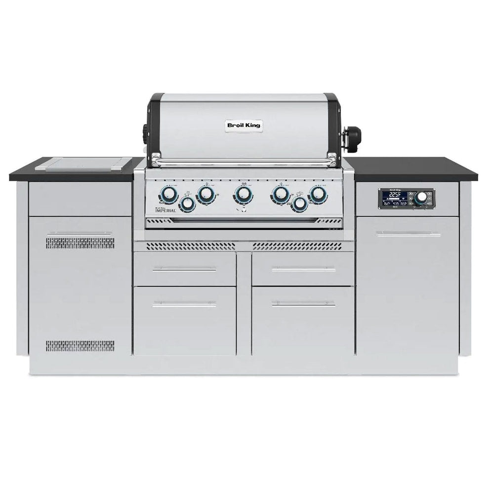 Broil King Imperial QS 590i 5-Burner Gas Grill Island With Rotisserie & Side Burner & iQue™ Technology Control