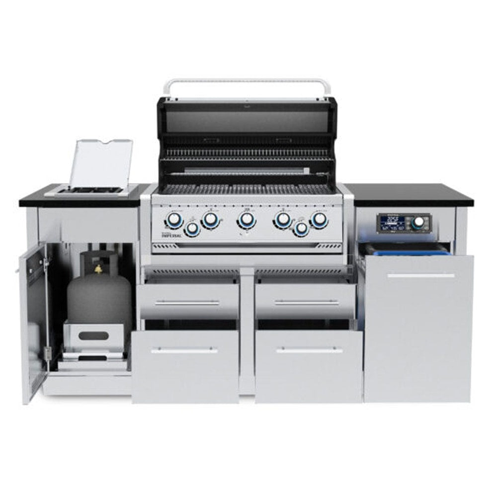 Broil King Imperial QS 590i 5-Burner Gas Grill Island With Rotisserie & Side Burner & iQue™ Technology Control