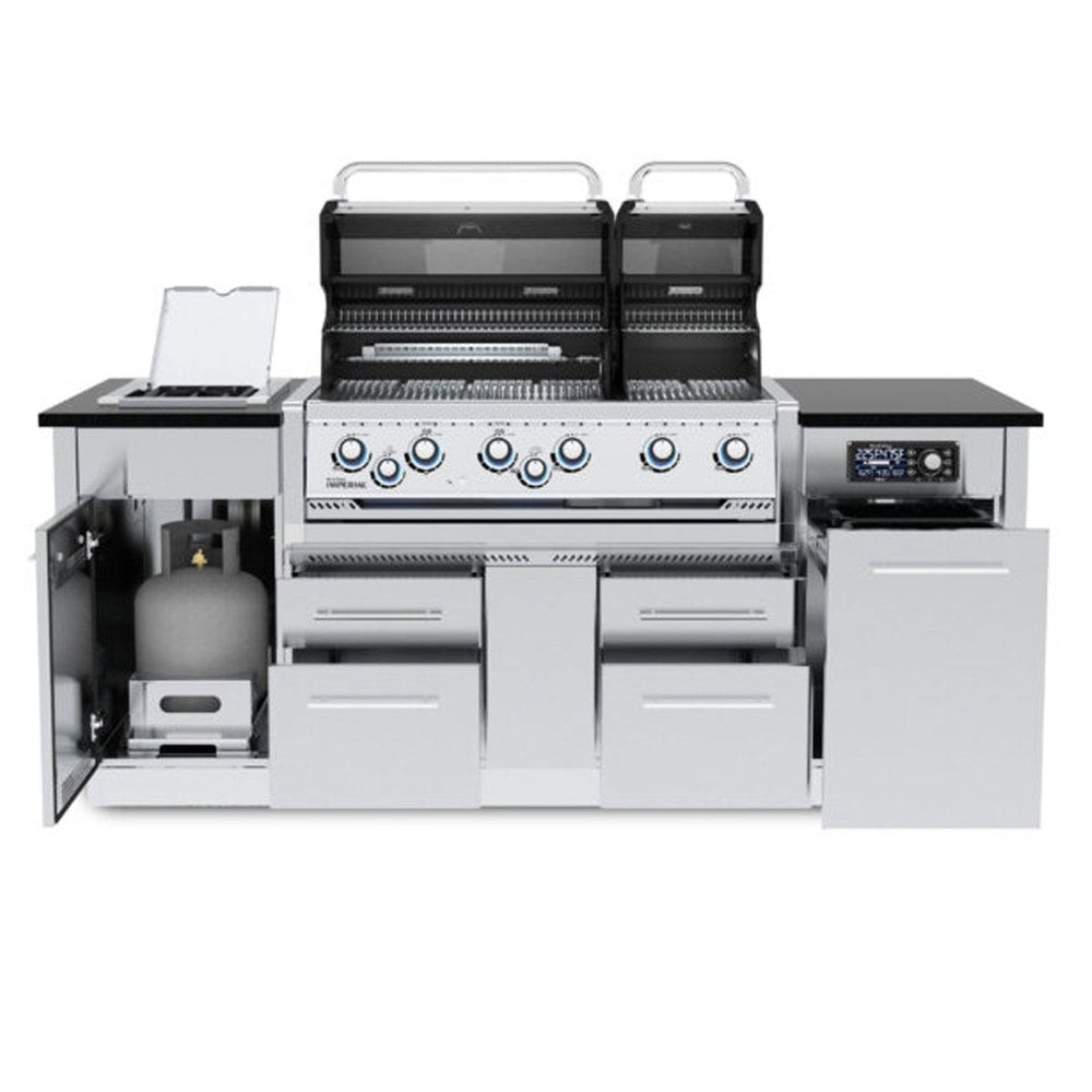 Broil King Imperial QS 690i 6-Burner Gas Grill Island With Rotisserie & Side Burner & iQue™ Technology Control