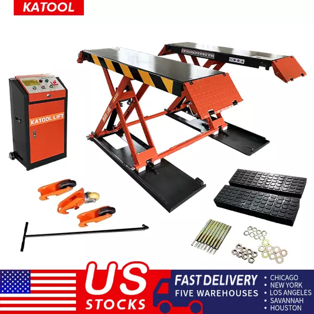 Katool KT-X90E 8000 lbs Electric Mid Rise Scissor Lift