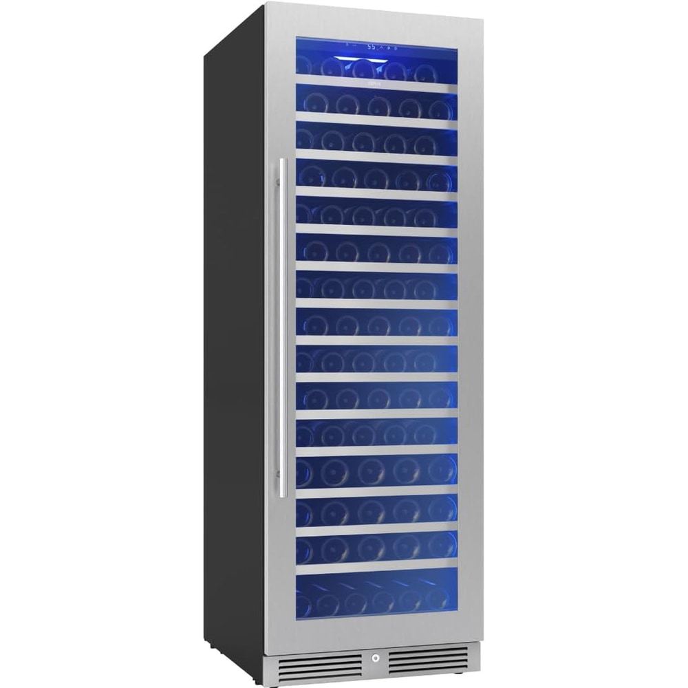 Presrv 24 Inch Wine Fridge Full Size Single Zone - Tall Wine Cooler Cellars Large Cabinet Wine Refrigerator Home Bar Chiller Freestanding with Glass Door for 148 Bottles 750Ml