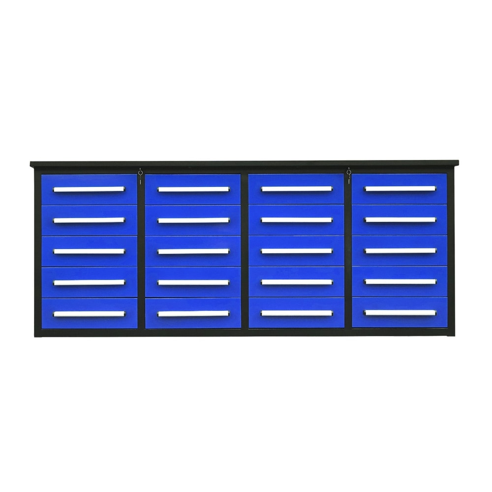 7ft Heavy Duty Garage Workbench Cabinet with 20 Drawers