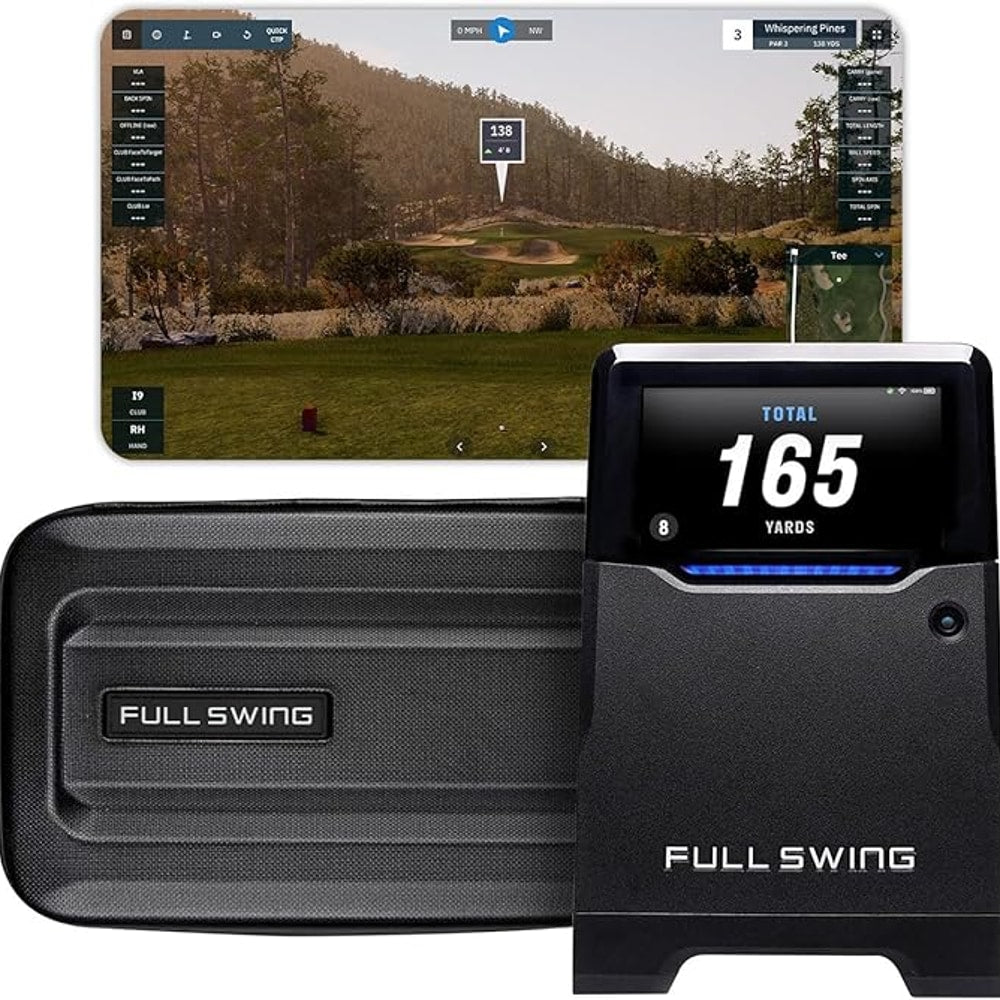 Full Swing KIT Golf Launch Monitor and Simulator GSPro Software with GPS Course Overview
