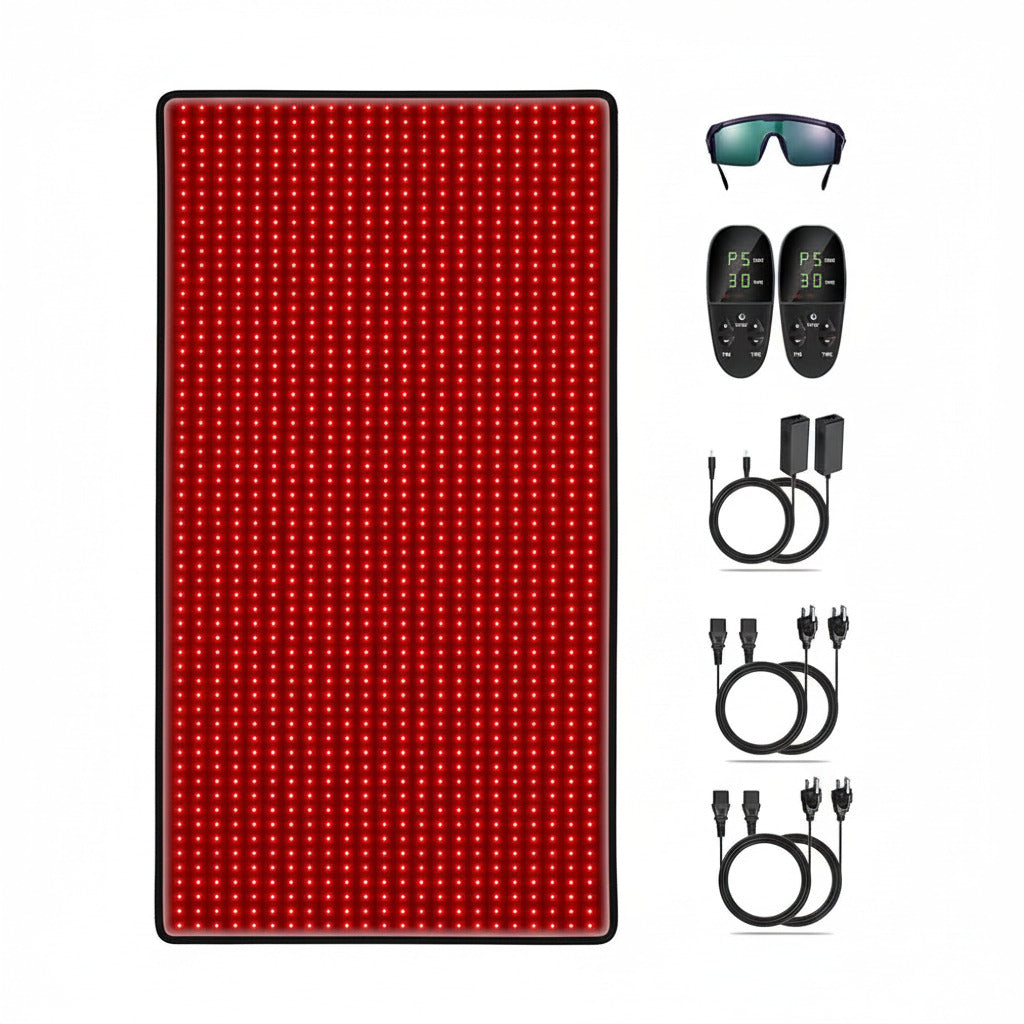 iTHERAU Large Red Light Therapy Blanket 2460 LEDs Infrared Red Light Sleep Bag for Full Body, Resolve Inflammation, Relieve Joint or Back Pain, Red Light Wrap 660 & 850nm Wavelengths, 71in X 32in
