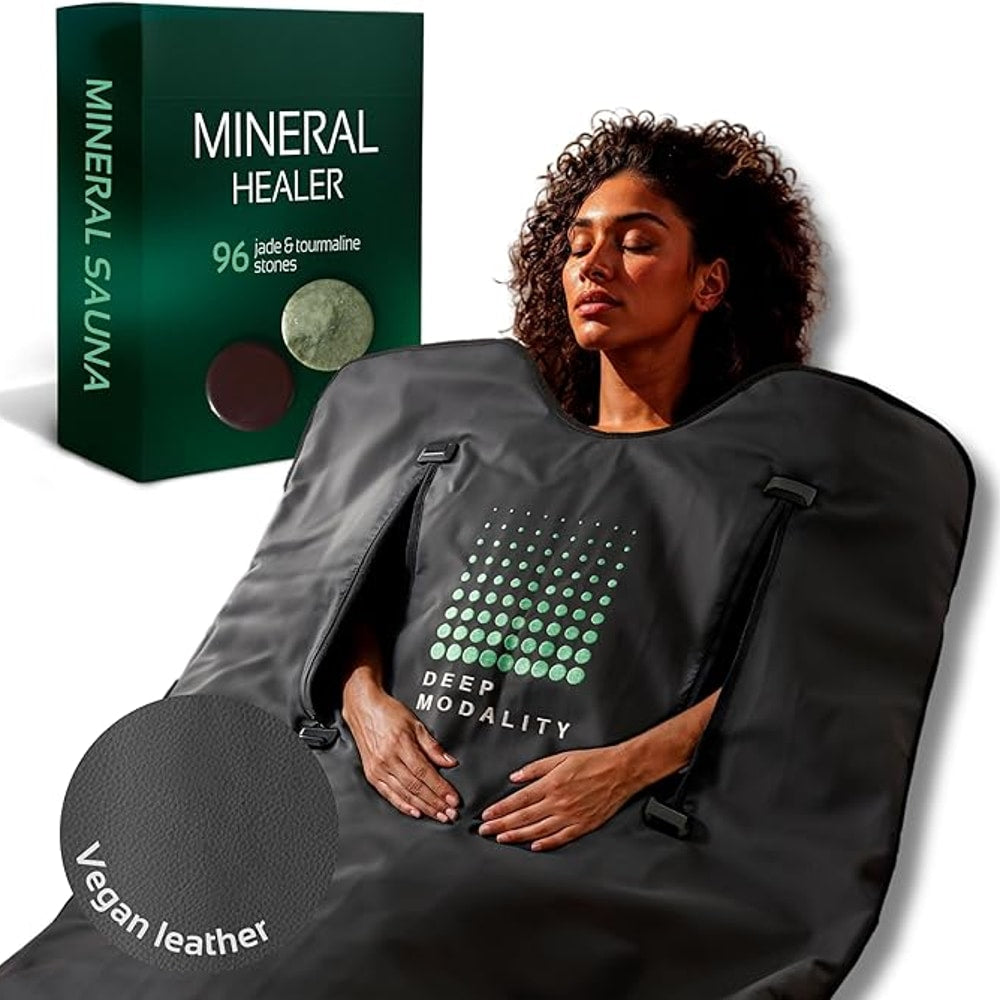 Pro M3 - Infrared Sauna Blanket | Detox, Wellbeing & Recovery | Highest Grade Materials + Jade & Tourmaline for Enhanced Therapy, Adjustable Temp 77-176°F, 6ft x 3ft (Mineral Edition)
