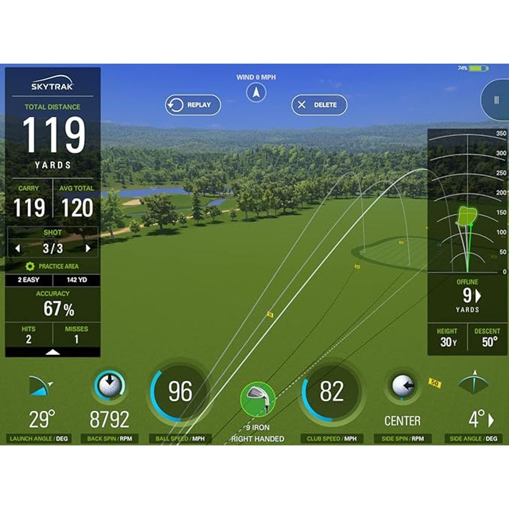 SkyTrak Golf Launch Monitor and Golf Simulator with Metal Protective Case
