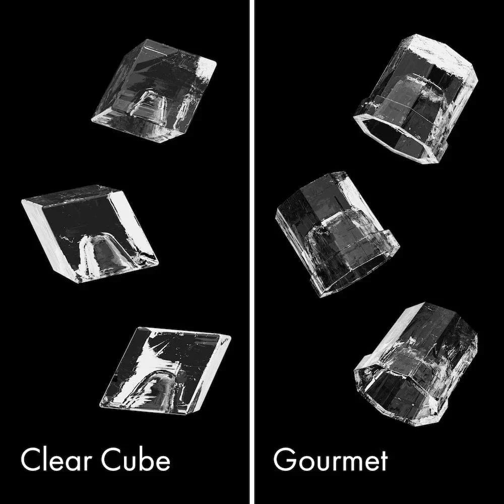ZLINE 15" Touchstone Clear Cube Ice Maker Drain Pump Stainless Steel Matte Black ICCDZ-ST-15-MB