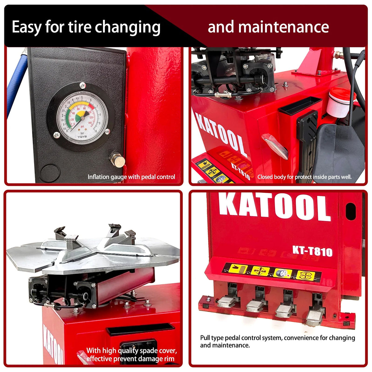 KATOOL KT-T810 Tire Changer + KT-B750 Wheel Balancer Combo