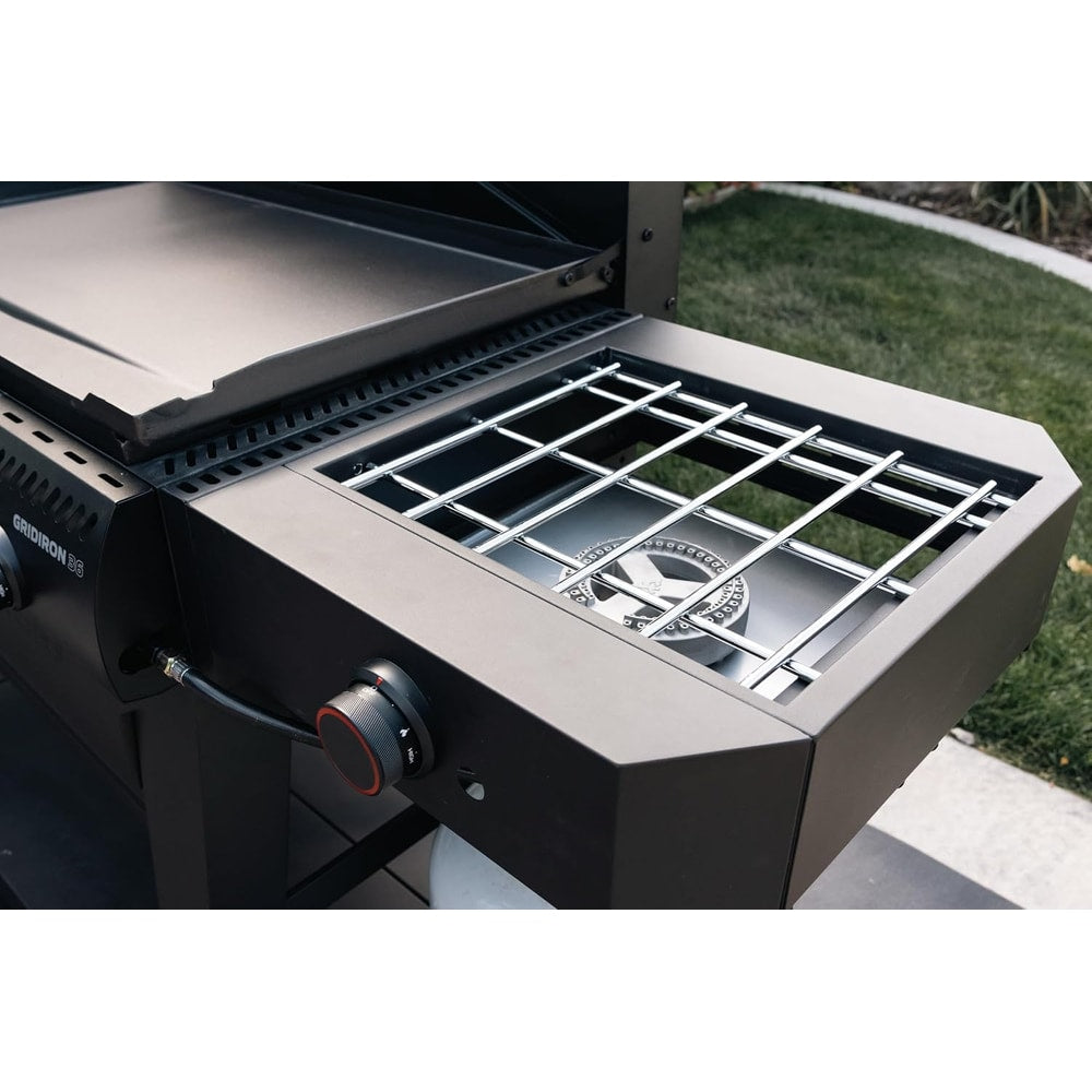 Camp Chef Gridiron Pro- 36" Outdoor Griddle Grill with Side Burner, Flamethrower Ignition & Hinged Lid- Premium 36" Flat Top Grill for Outdoor Cooking