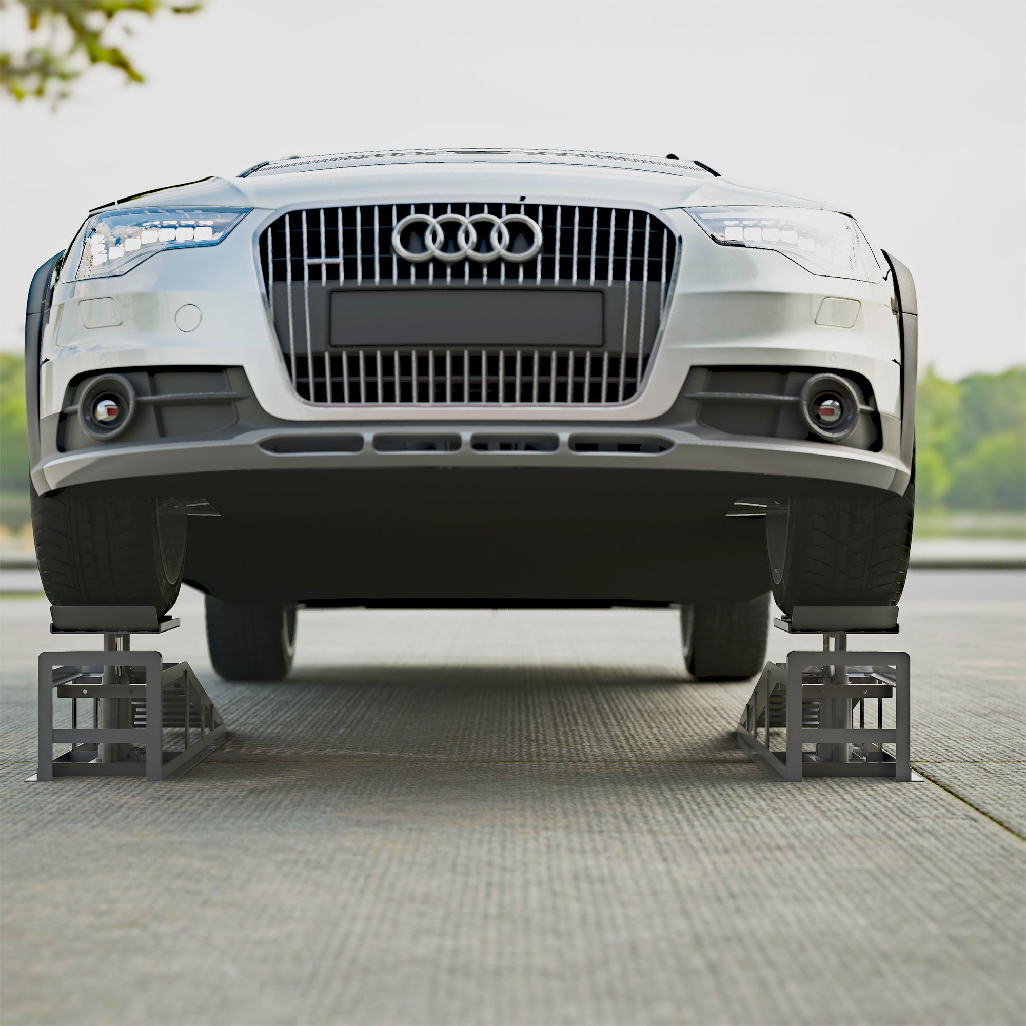 2 Pack Hydraulic Car Ramps 5T 11000Lbs Low Profile Car Lift Service Ramps Truck Trailer Garage,Height Hydraulic Vehicle Ramps