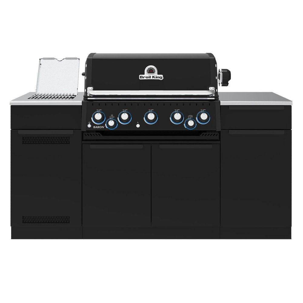 Broil King Baron 590i 5-Burner Gas Grill With Rotisserie & Side Burner - Shadow