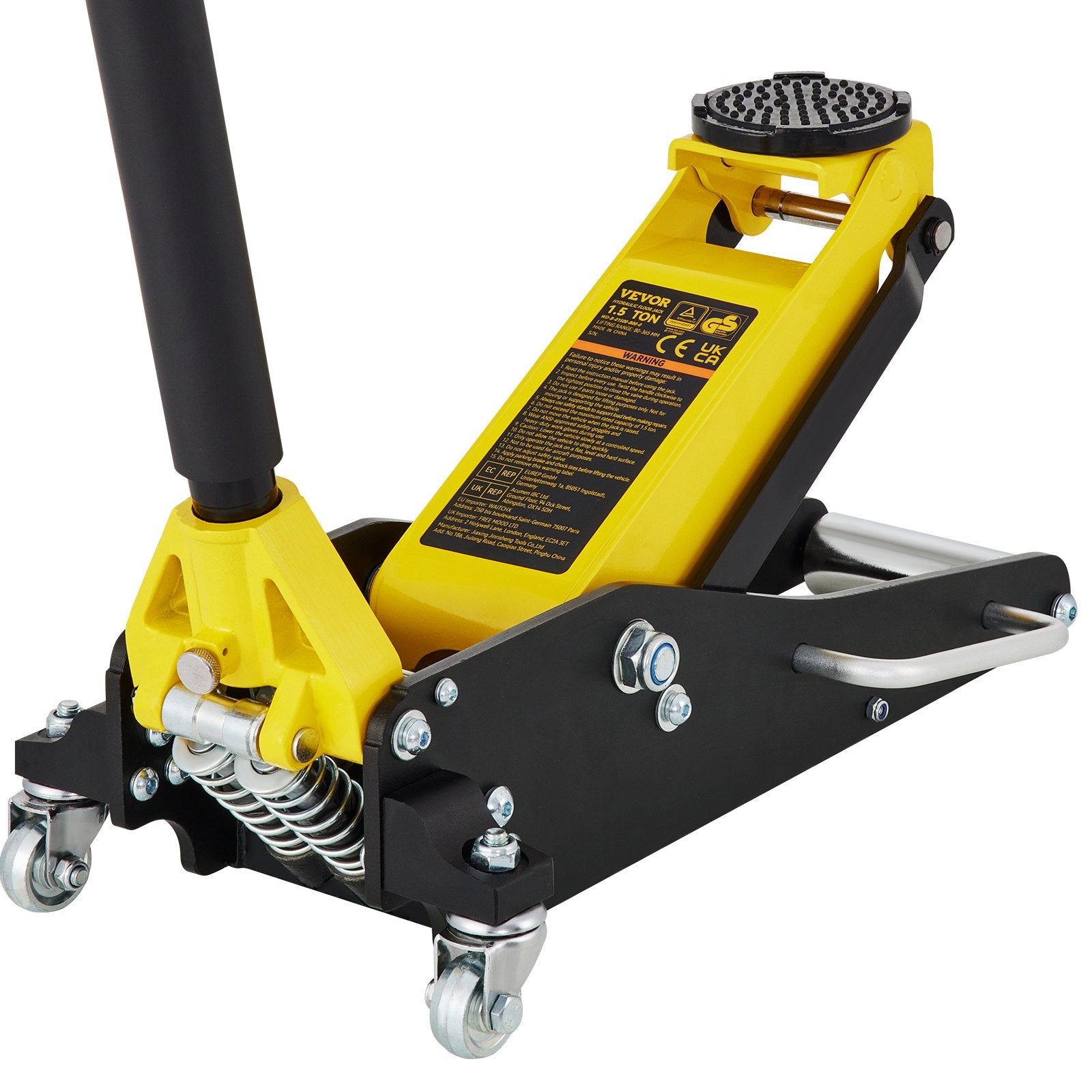 1.5 Ton Low Profile Aluminum Steel Racing Floor Jack Dual Lift Car