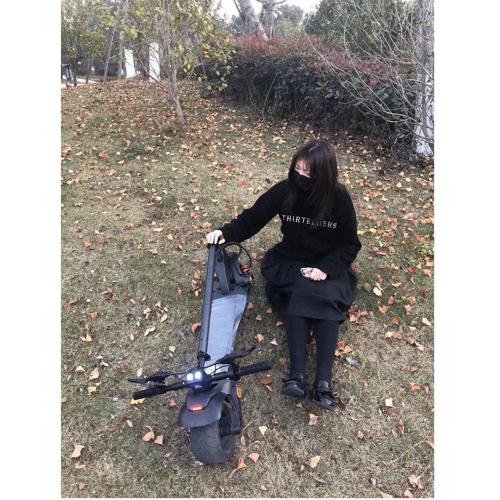 Double Drive Folding Scooter With Wide Tires