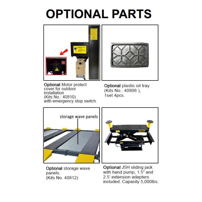 AMGO 409-DPX Double Parking Four Post Lift