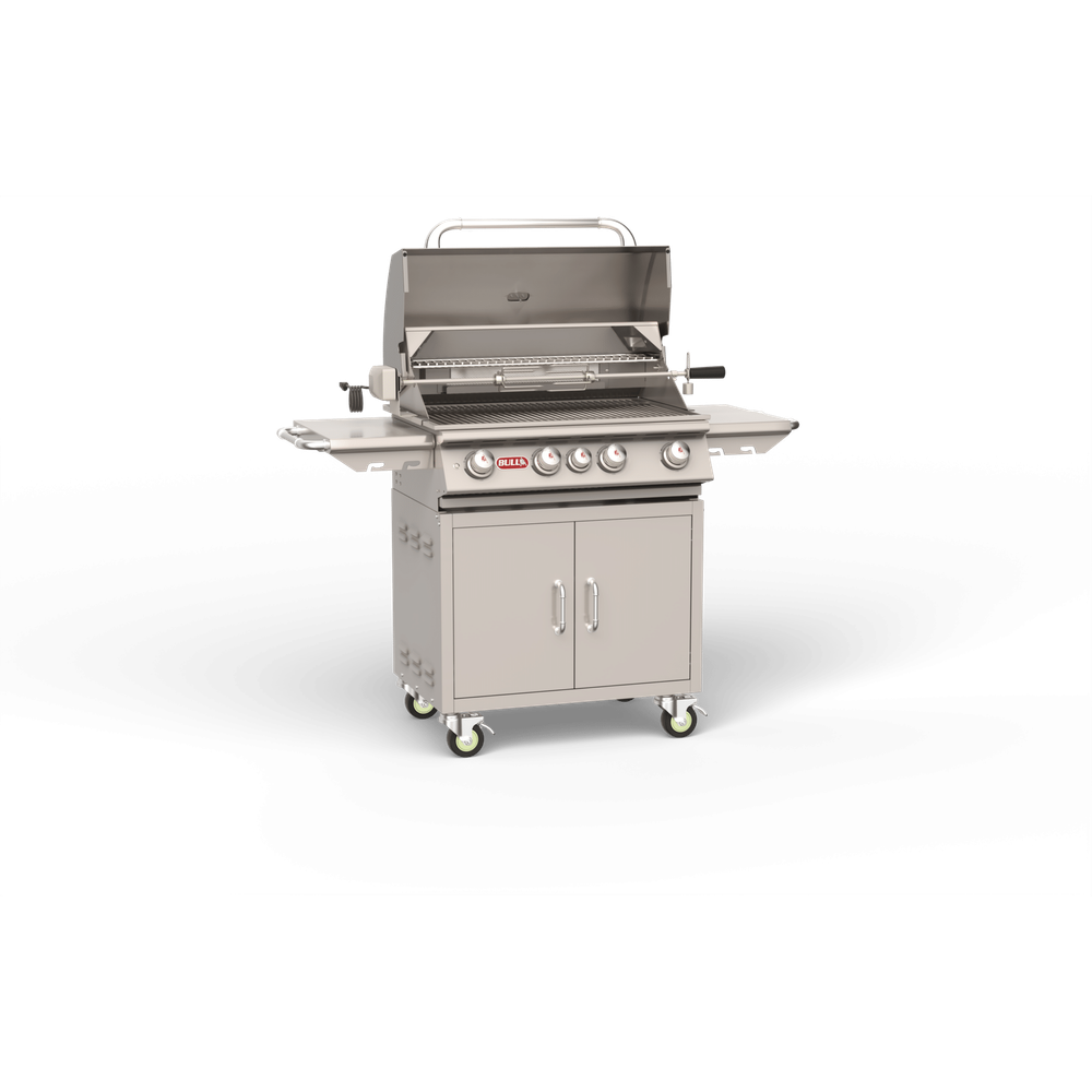 Bull Angus 30-Inch 4-Burner Freestanding Gas Grill with Rotisserie