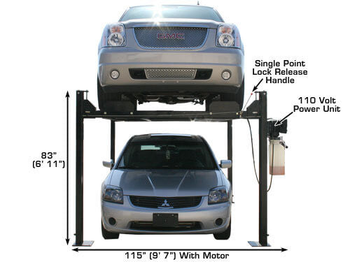 Atlas Garage Pro 8000 Portable Four Post Lift