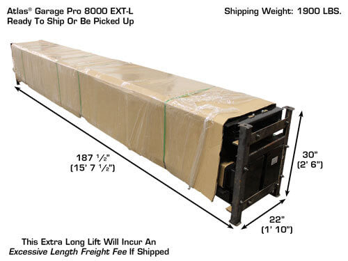 Atlas Garage Pro 8000EXT-L Portable Four Post Lift