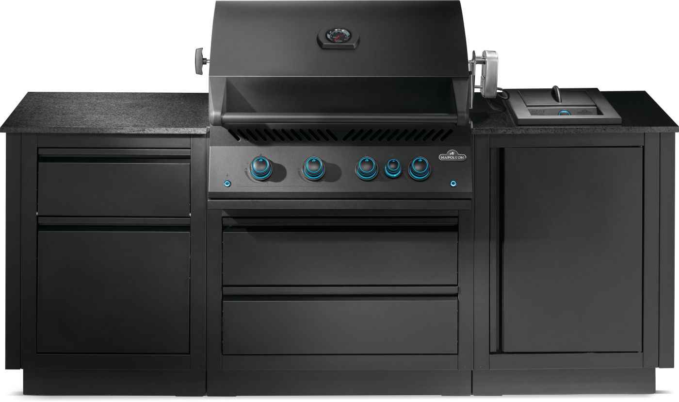Patio Outdoor Kitchen - Patio Elegance OASIS™ 300 with Built-in 700 Series 32" Gas Grill