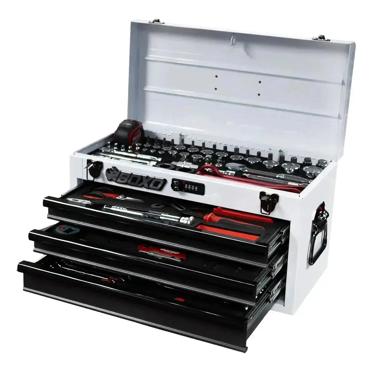 MotoBox | 103-Piece Metric Motorcycle Tool Box | 3-Drawer
