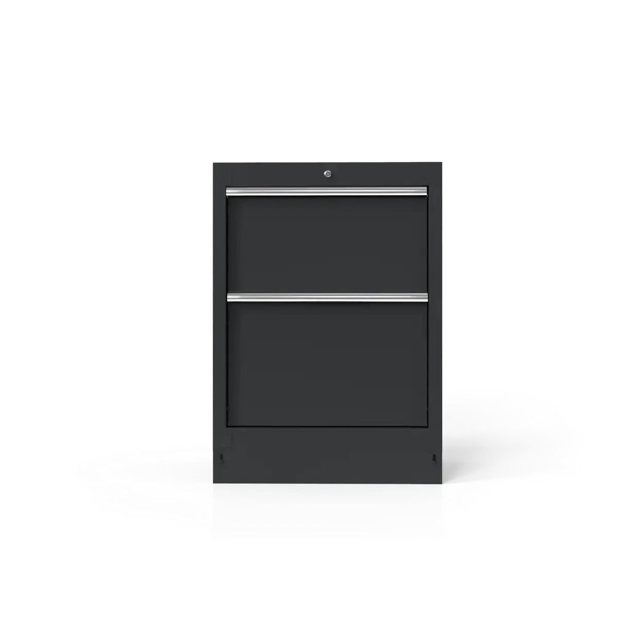 OSM Series | 26" 2-Drawer Cabinet with Aluminum Handles | Dark Grey