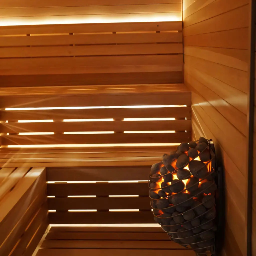 Custom Indoor Sauna Room - 3' x 4' x 8' - Finnish Sauna Builders