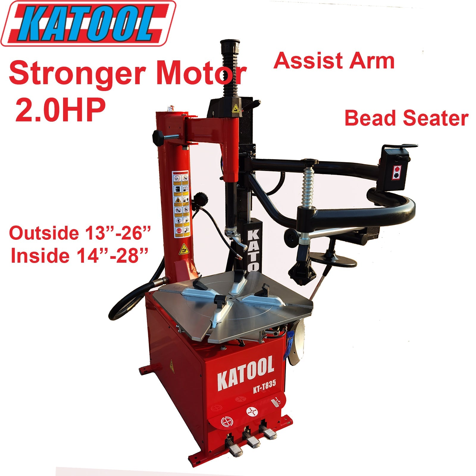 KATOOL KT-T835 Tire Changer & KT-B760 Wheel Balancer Combo