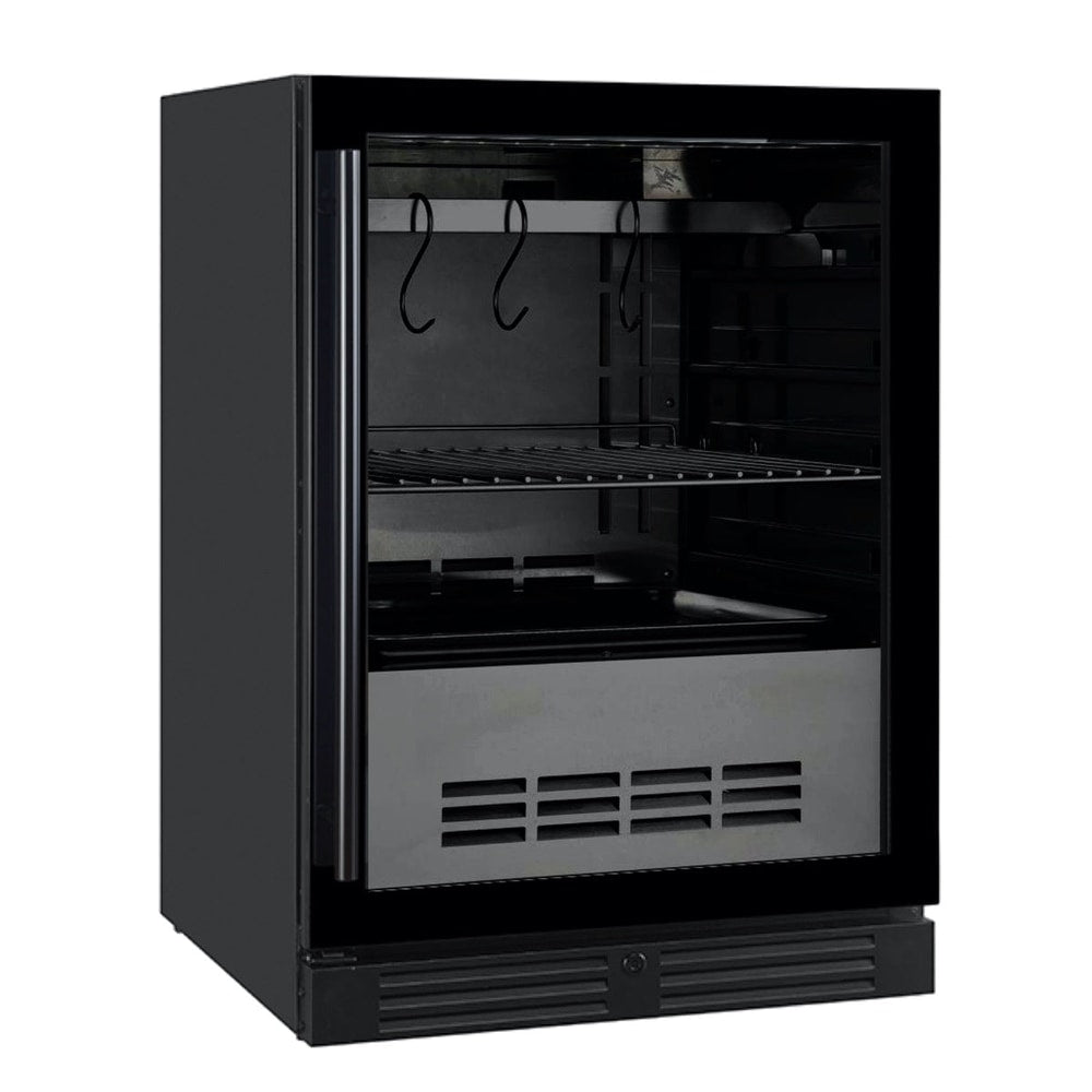 24″ Glass‑Door Meat Aging Fridge (Compact)