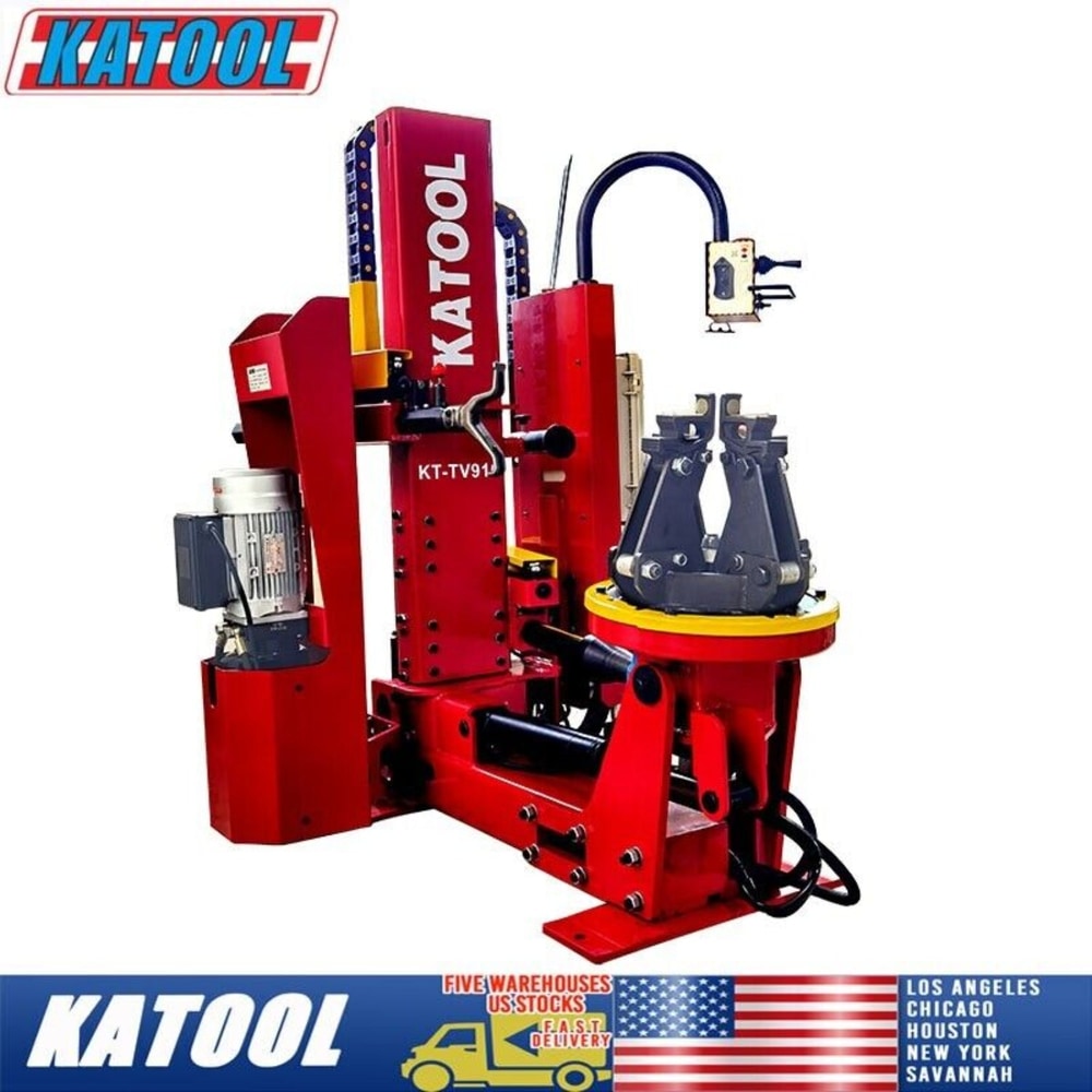 Katool KT-TV910 Hydraulic Truck Tire Changer, Max 42" Rim Capacity