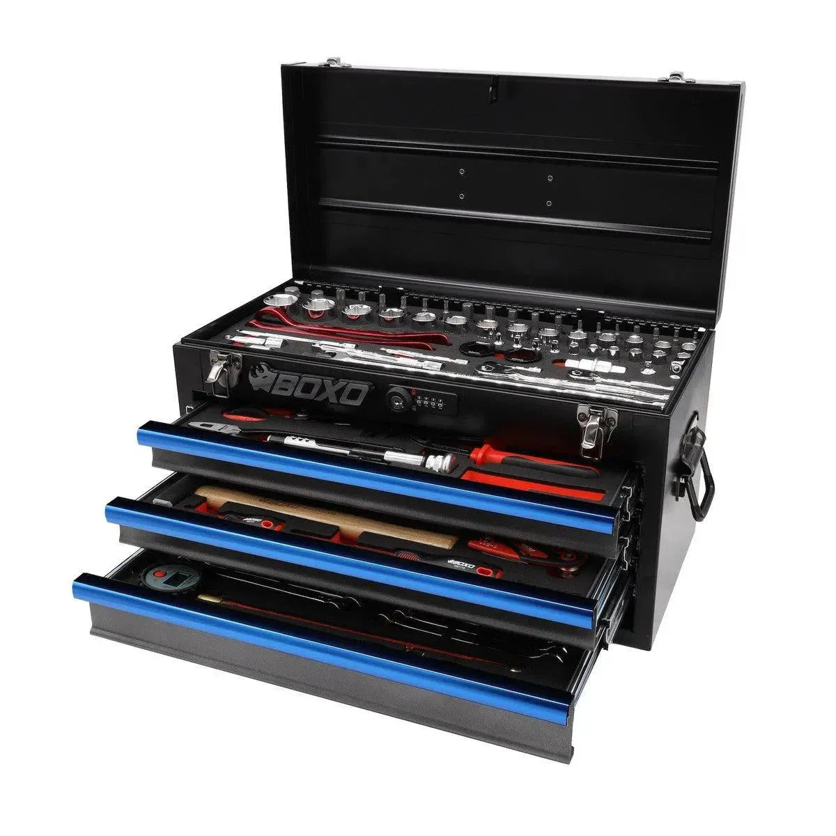 MotoBox | 103-Piece Metric Motorcycle Tool Box | 3-Drawer