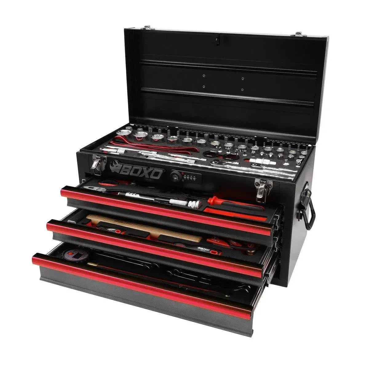 MotoBox | 103-Piece Metric Motorcycle Tool Box | 3-Drawer