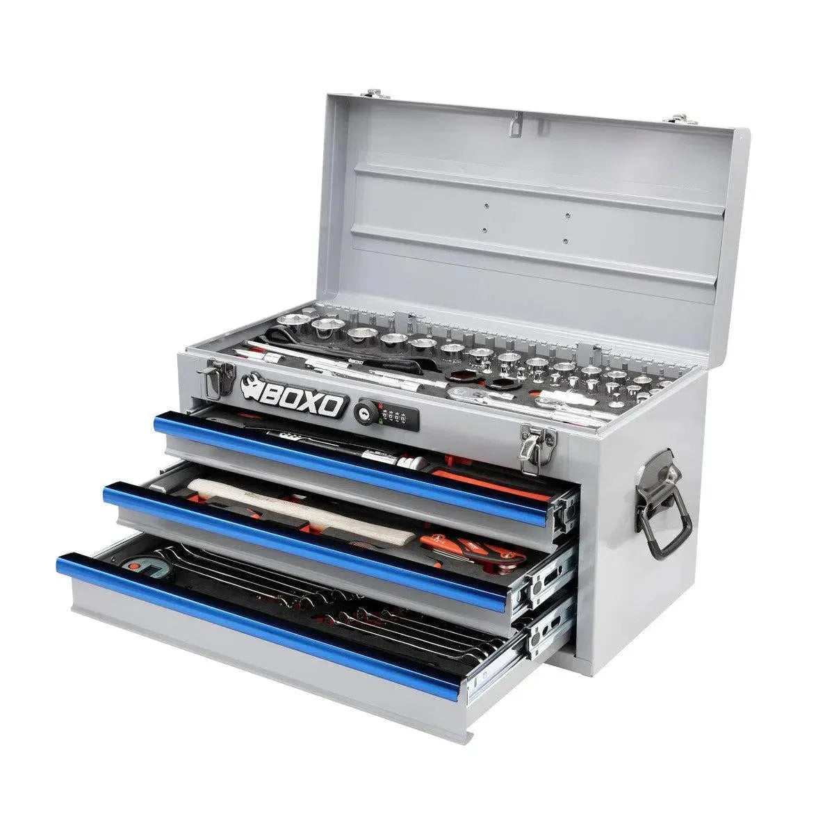 MotoBox | 103-Piece Metric Motorcycle Tool Box | 3-Drawer