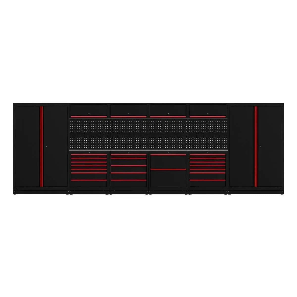OSM Pro Series | 224" 18-Piece Professional Organized Storage Modules Build Out | 21-Drawers, 10-Cabinets