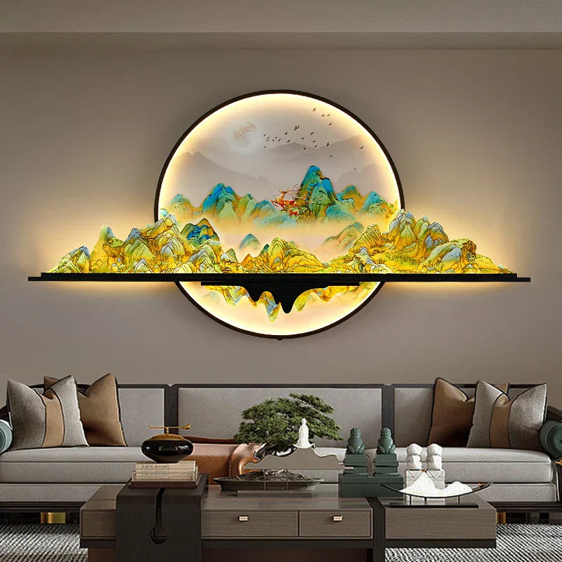 Dlight Decor Artistic Landscape Wall Glow Lamp
