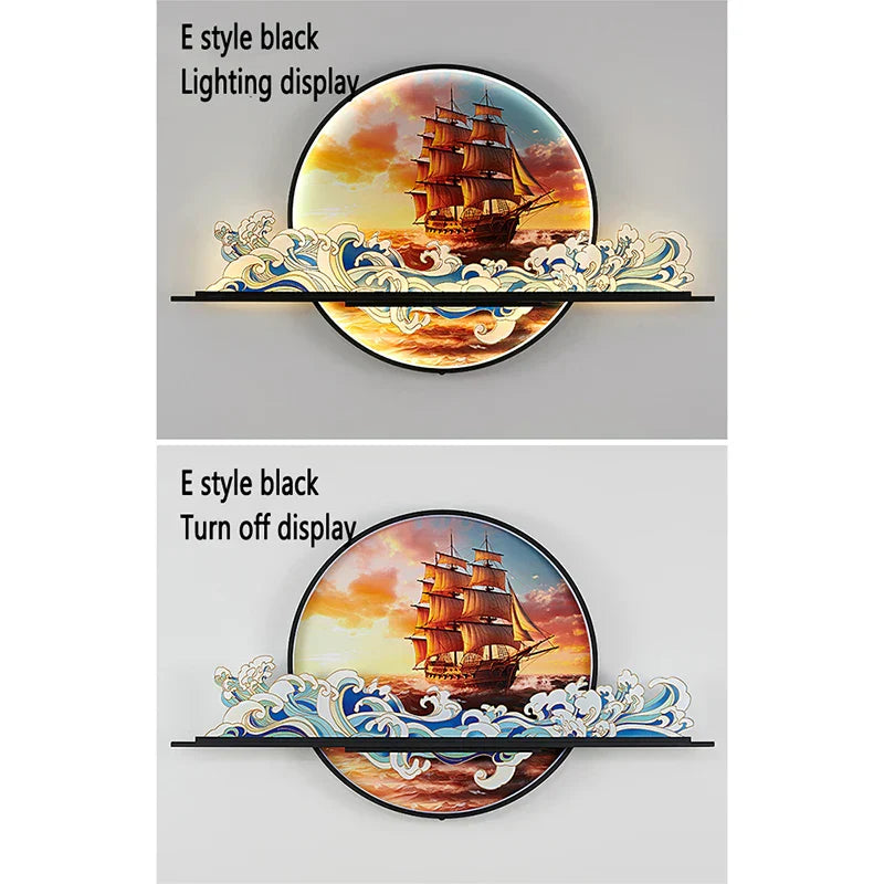 Dlight Decor Artistic Landscape Wall Glow Lamp