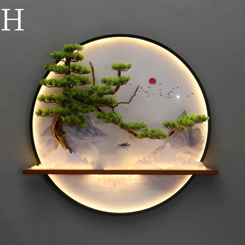 Dlight Decor Round 3D LED Wall Art Light