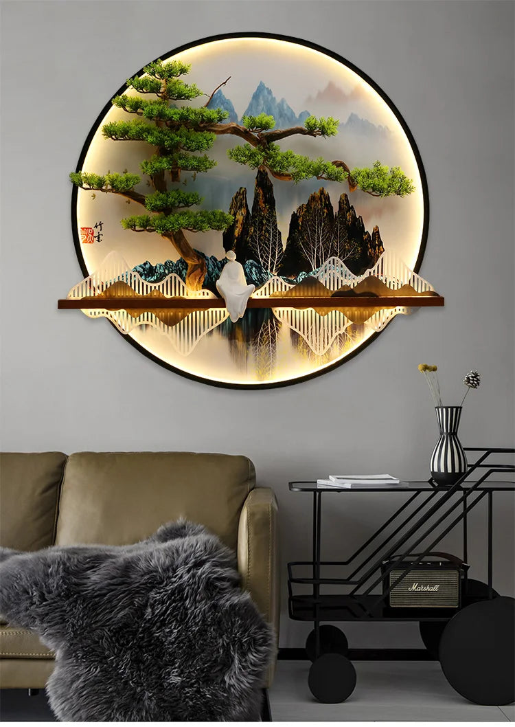 Dlight Decor Round 3D LED Wall Art Light