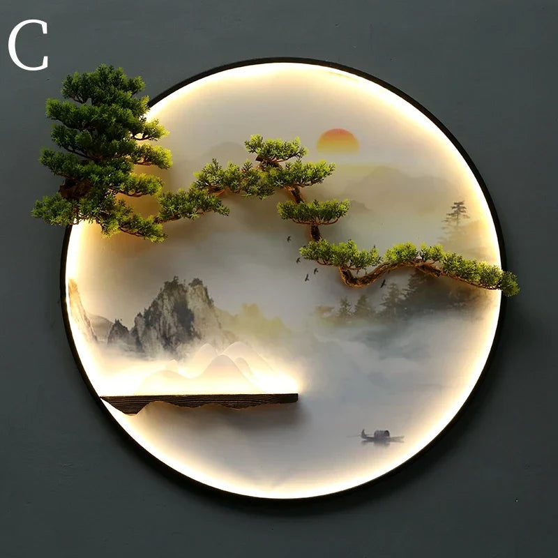 Dlight Decor Round 3D LED Wall Art Light