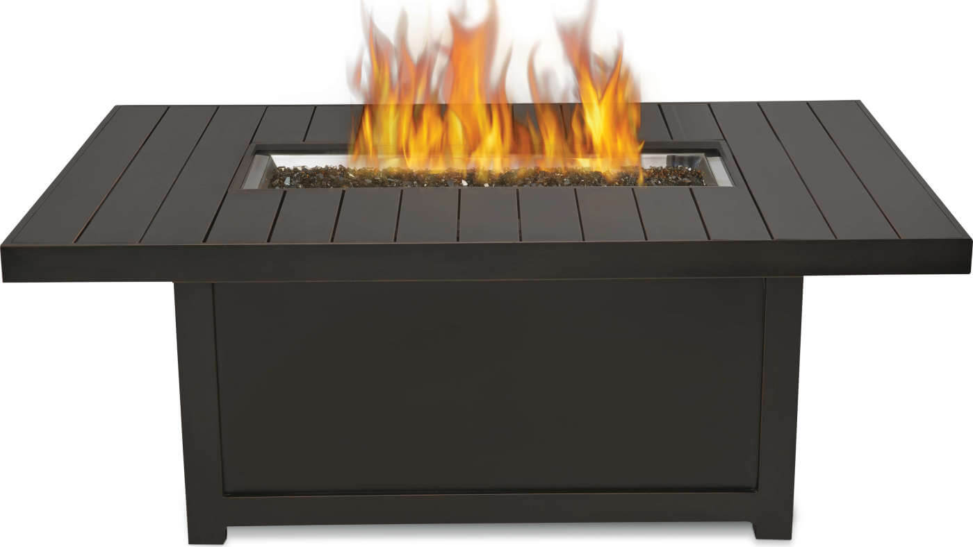 Patio Elegance Fire Table – St. Tropez Rectangle Patioflame Table