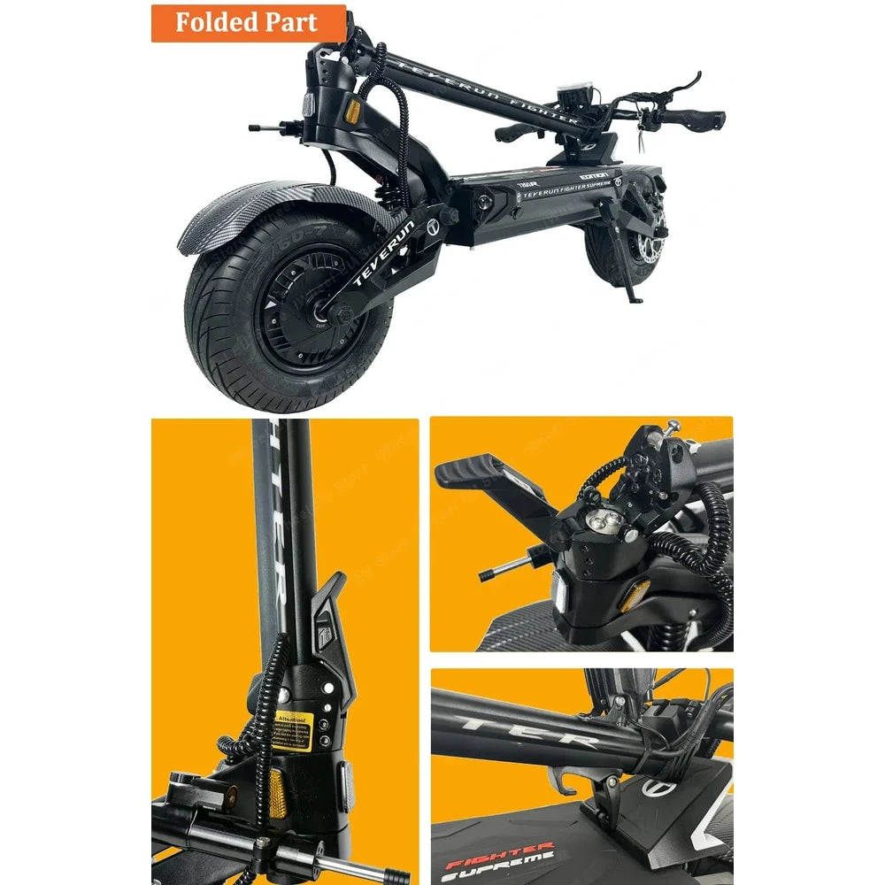 Teverun Fighter Supreme 7260R - 10000W Electric Scooter with GPS