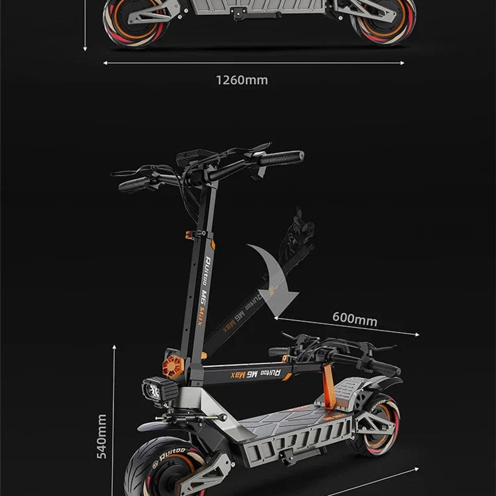eBike Boys M6Max Dual Motor Scooter - 5600W, 60V, Fast Charging